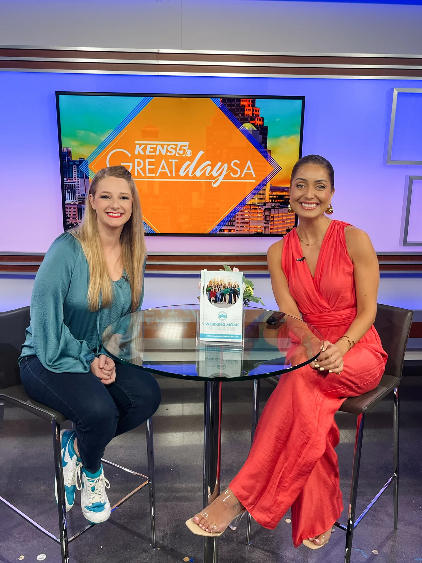 WMSA founder Erika Radis sharing the community story on local television